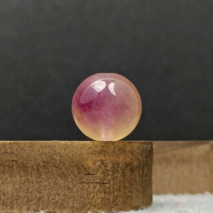 天然飘花紫黄玉髓珠子散珠diy手工手链手串水晶圆珠饰品串珠配件