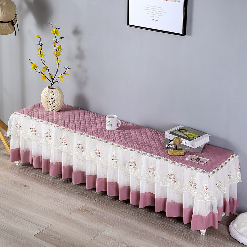 电视柜罩套客厅家用长方形防滑防尘桌垫欧式布艺蕾丝现代简约盖布