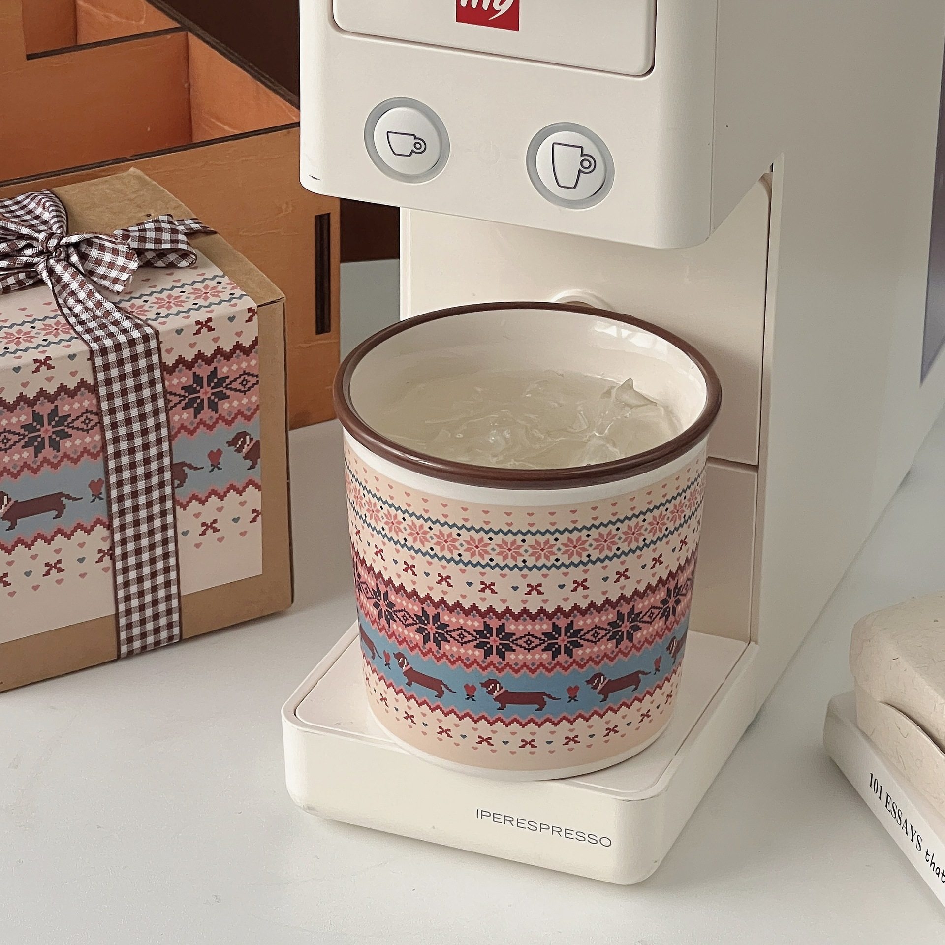 圣诞节马克杯陶瓷杯家用高颜值手握早餐陶瓷水杯牛奶情侣咖啡杯,餐饮具,马克杯,淘宝优惠券,粉丝福利购,淘宝优惠卷