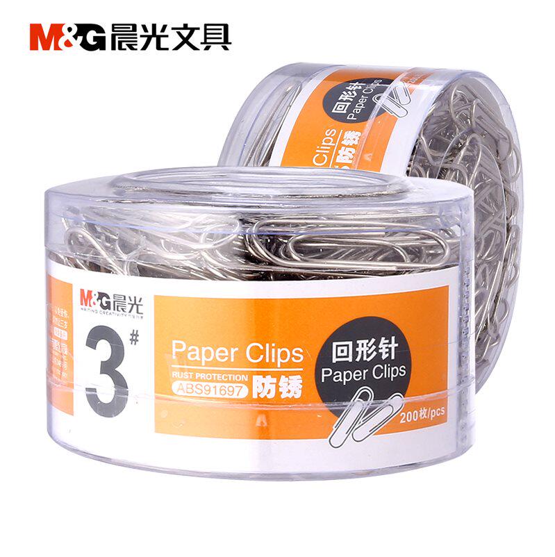 CHENGUANG 클립 회계 녹슬지 않는 상자 NO. 3 클립 클립 ABS91698 당 200 개