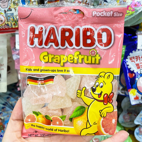 HARIBO德国橡皮糖QQ糖葡萄柚口味