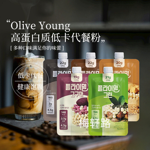 韩国oliveyoung直邮PROTEI SHAKR代餐高蛋白质饱腹抹茶巧克力奶昔
