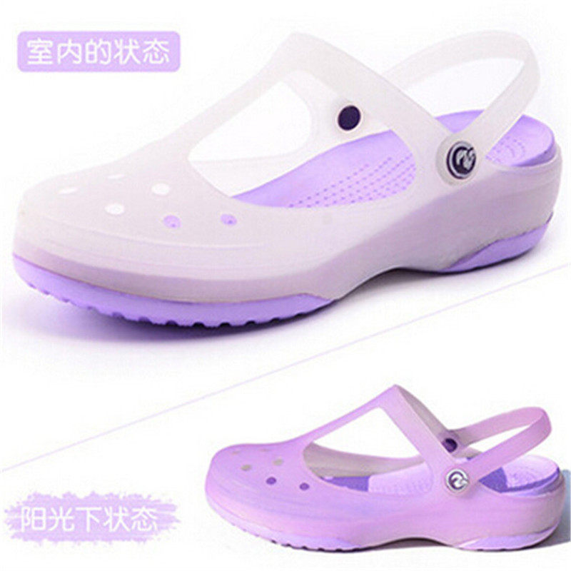 Special shop summer Solid Nurse Crocs Nurse Sandy beach Sandals non-slip soft jelly Sandalsin the Women's Shoes, Slippers  category - from Buy2taobao.com to provide professional Taobao agent buy service