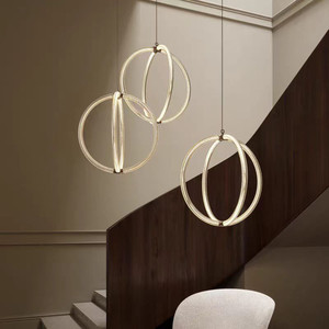 荷兰进口Moooi Luminora Light现代轻奢餐厅客厅圆环吊灯装饰灯
