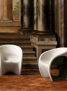 意大利进口Driade MT摇摇椅现代椅子塑料扶手靠背沙滩椅户外椅