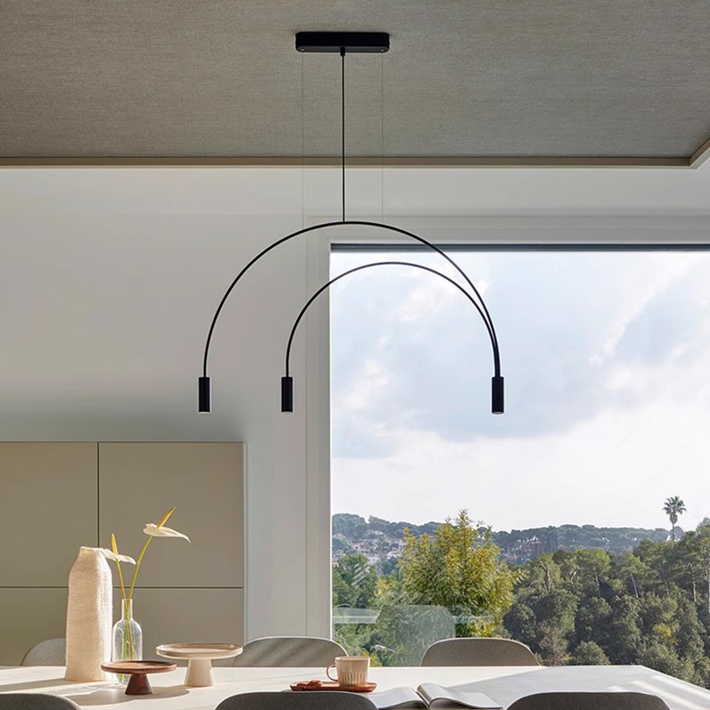 西班牙进口Estiluz Volta现代简约客厅餐厅吧台吊灯创意卧室灯