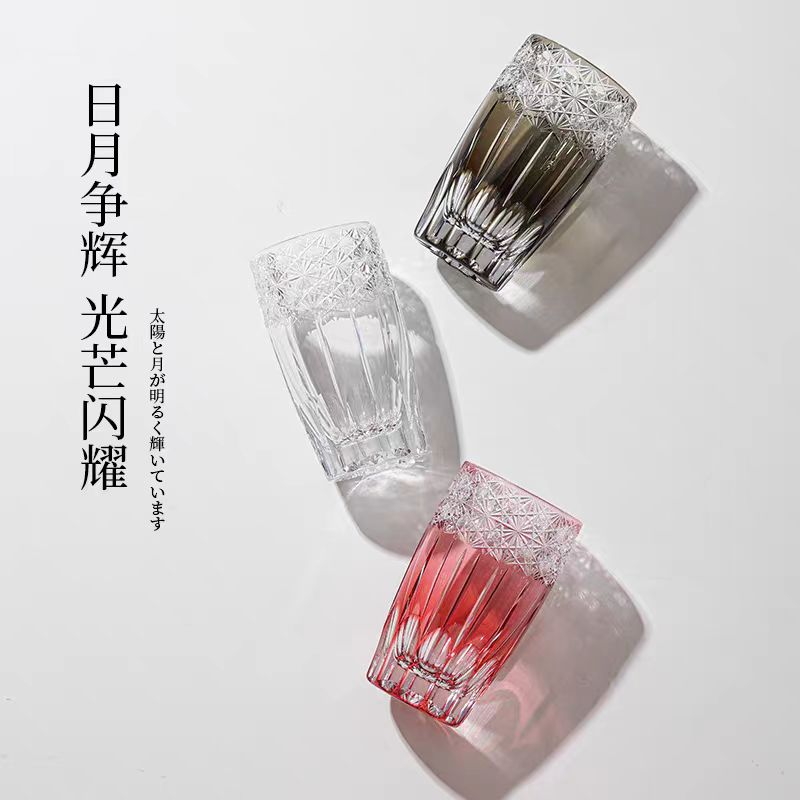 KAGAMI手工水晶玻璃冷饮杯直杯