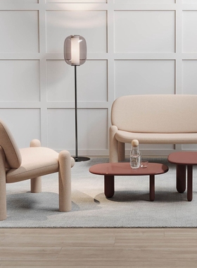 意大利Driade TOTTORI创意沙发椅卧室休闲椅米兰家具软包座椅餐椅