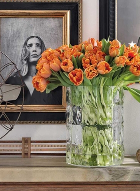 意大利Kartell  装饰花瓶花器摆件容器圆柱瓶多色可选 K1225