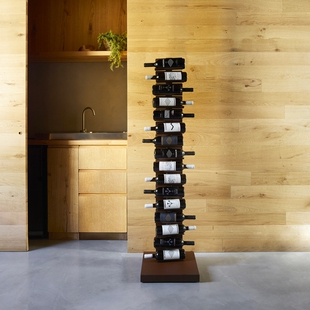 意大利Opinion ciatti ptolomeo壁挂式酒架不锈钢立式香槟架摆件