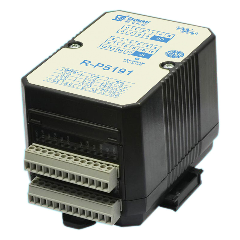 多路串口16DI10DO开关量输入输出4路0-10V采集智能IO控制器plc