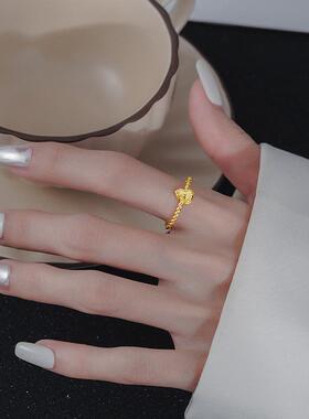 福禄双全碎冰冰鱼鳞葫芦戒指女