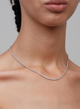 项链高级感轻奢小众锆石不掉色欧美镶钻夏天颈链锁骨链女2025新款