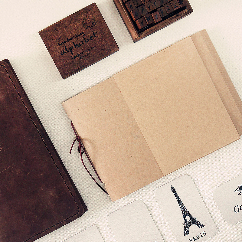 diy同学录相册手工复古剪贴本