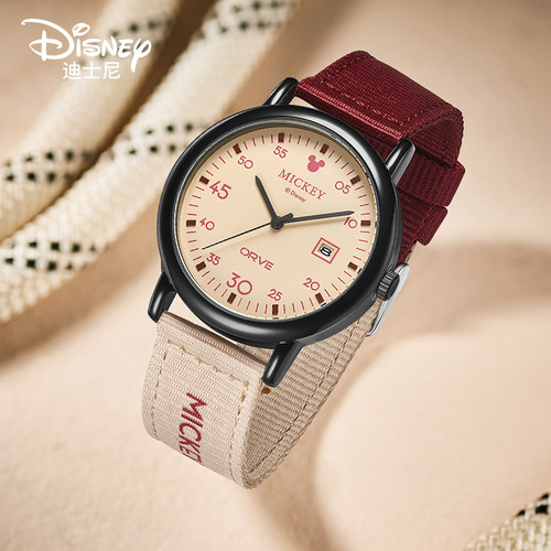 迪士尼手表女学生初高中石英表男