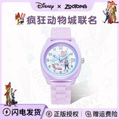迪士尼疯狂动物城手表儿童女孩小学生初中女生电子表女童生日礼物
