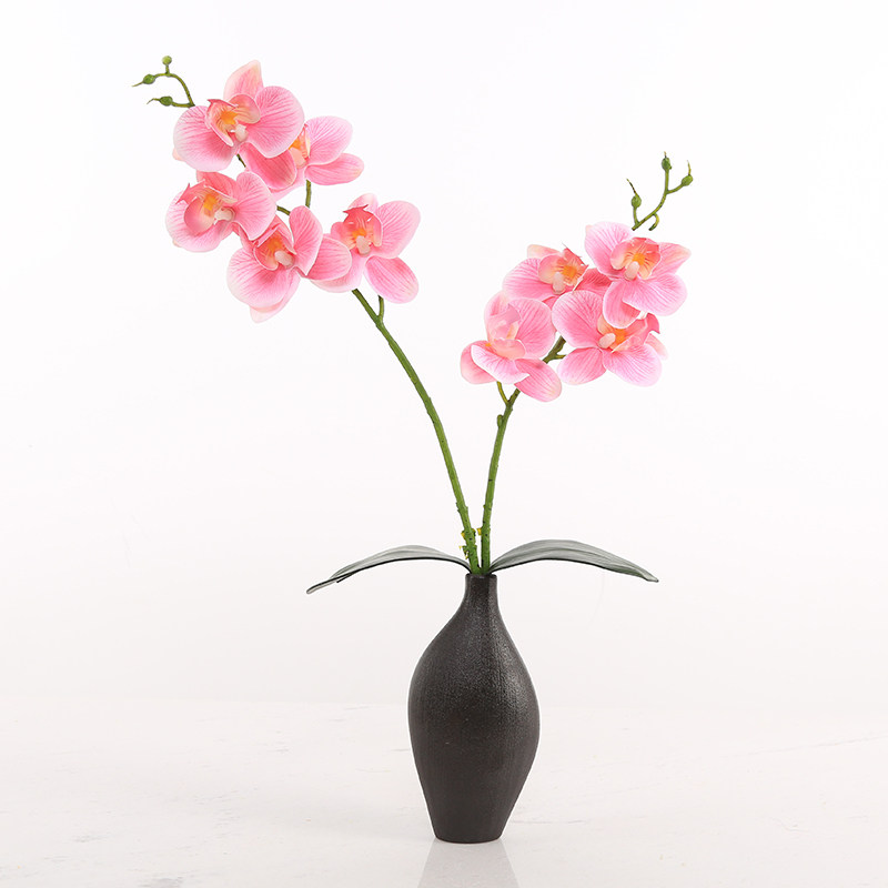 花瓶套装仿真蝴蝶兰摆件中式创意客厅餐桌假花桌面小盆栽装饰摆设