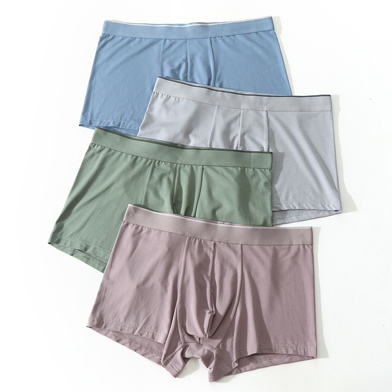 莫代尔柔软轻薄简约风无痕平角裤