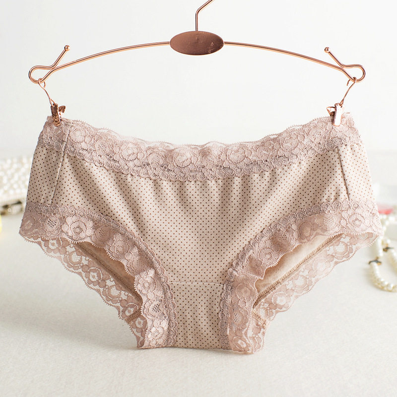 外贸内裤女原单日单出口日本低腰波点日系少女士蕾丝边女三角裤头,女士内衣/男士内衣/家居服,女三角裤,淘宝优惠券,粉丝福利购,淘宝优惠卷
