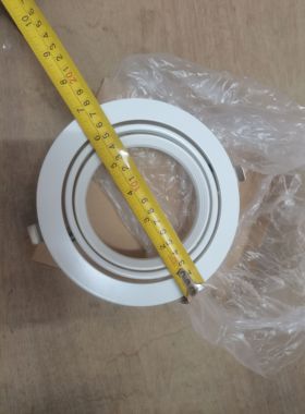 led灯架AR111豆胆灯架嵌入式家用客厅吊顶过道无主灯射灯外壳白色