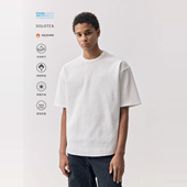 OCTOBEE LAB春夏COOLMAX圆领纯色打底SOLOTEX速干华夫格短袖 T恤男