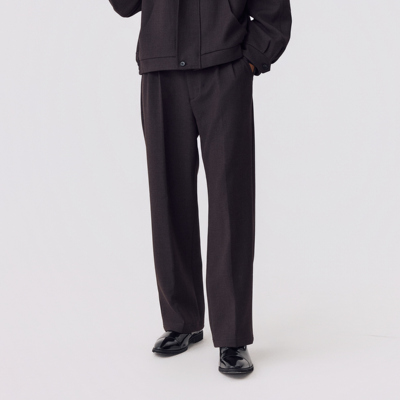 OCTOBEELAB进口初剪羊毛加厚西裤