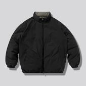 双面穿鹅绒 OCTOBEE LAB 日本SOLOTEX短宽90白鹅绒冬羽绒服外套