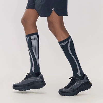 OCTOBEE户外跑步运动拼接压力袜