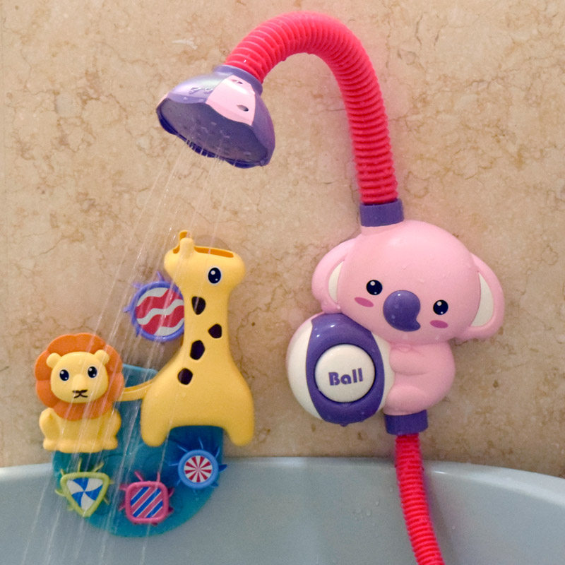 宝宝洗澡玩具婴幼儿童浴室玩水戏水电动考拉大象花洒喷水男孩女孩