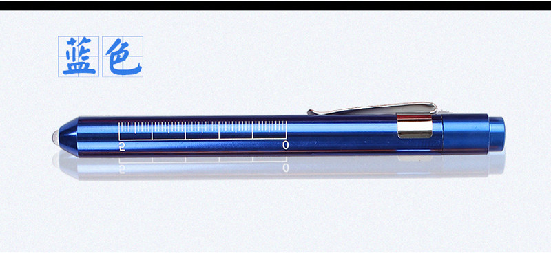 안경 액세서리 도구 펜 라이트 휴대용 손전등 노란색 라이트 포인트 학생 펜 라이트 손전등 배터리 독립 포장