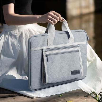 新款适用苹果macbook笔记本电脑包universal laptop bag sleeve case 华为联想13/14/15英寸手提牛津包可拆分
