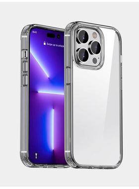 Shockproof Case适用于苹果iPhone 14 13 12 15 16 Pro Max Clear Case 16plus Back Cover透明防摔手机壳