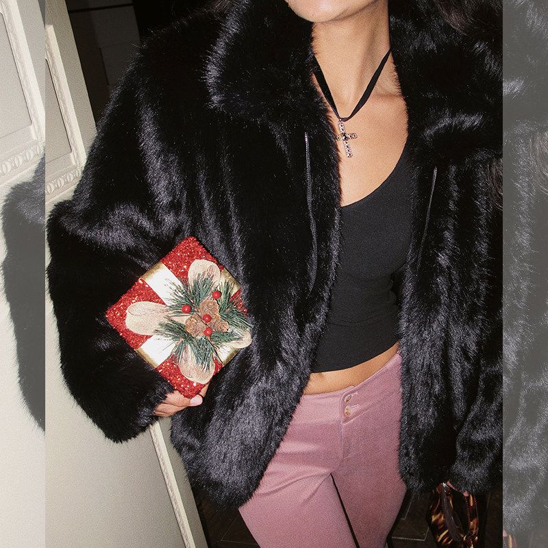 ITSNIKAR 毛绒慵懒风中古皮草大衣女冬加厚保暖高级毛毛短外套,女装/女士精品,短外套,淘宝优惠券,粉丝福利购,淘宝优惠卷