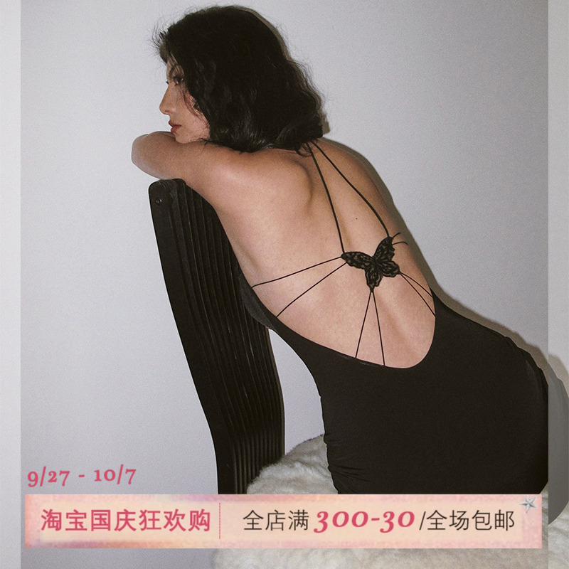 ITSNIKAR蝴蝶连衣裙女