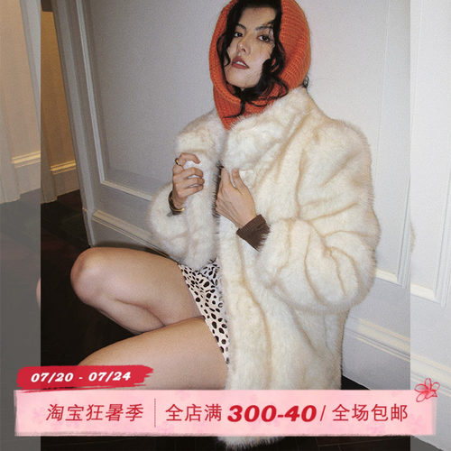 ITSNIKAR翻领仿皮草外套