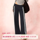 慵懒设计显瘦长裤 女直筒高腰运动裤 子 复古辣妹休闲裤 ITSNIKAR美式