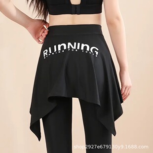 遮屁帘 显瘦瑜伽遮挡绑带裙防尴尬运动防走光健身跑步半身一片式