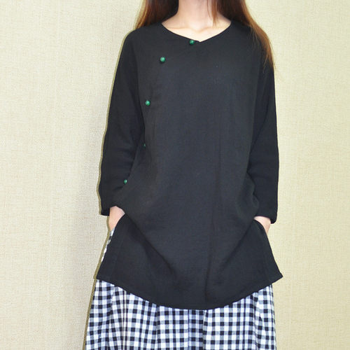 女红宽松大码夏季新款中式上衣
