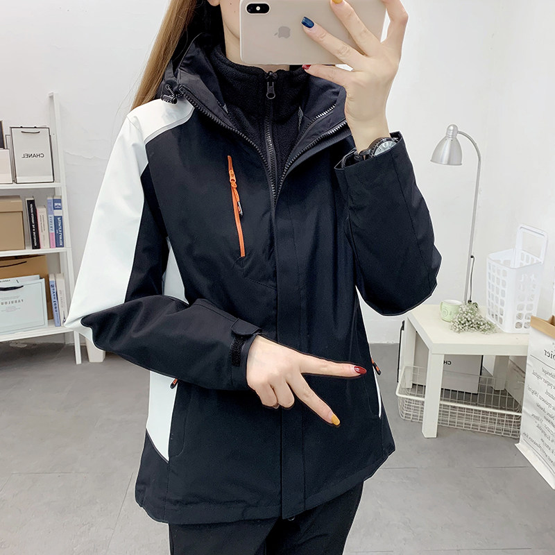 冲锋衣女三合一可拆卸防风加厚银狐绒冬季工作服男户外套定制印字,户外/登山/野营/旅行用品,冲锋衣,淘宝优惠券,粉丝福利购,淘宝优惠卷