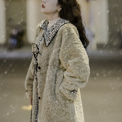 羊羔毛外套女冬季2025年