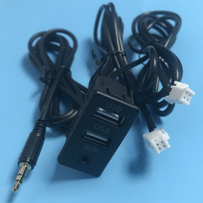 4针6p转usb安卓大屏导航中控配件