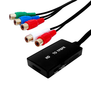 电视机HDMI转YBPR Converter HD转YPBPR 五色差分量视频线转换器