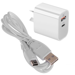 UPAD充电线器USB数据线新3ds电源线头 wiiu手柄线Wii 2ds new3ds