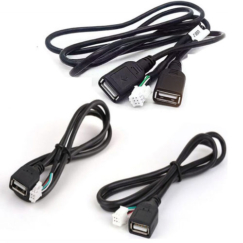 4针usb6p针转usb大屏导航连接线