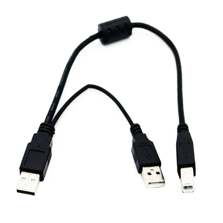 展台高拍仪双USB-A一拖二数据线图片