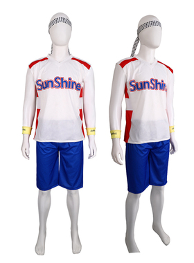 25Sunshin池崎cosplay服装套装夏季白色短袖同款万圣节舞台演出服