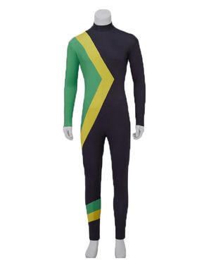 24Cool Runnings cosplay牙买加雪橇队皮肤服装紧身衣滑冰紧身衣