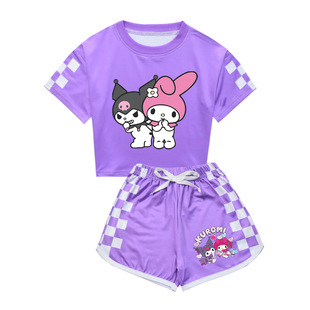 24美乐蒂Mymelody帕恰狗Pochacco套装女童短款运动套装家居服睡衣