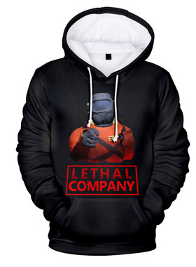 万圣节cosplay新款Lethal Company致命公司游戏休闲连帽cos卫衣