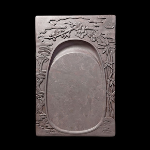 全壹端砚宋坑文房四宝肇庆端砚砚台原石雕刻磨墨书法专用岁寒砚心